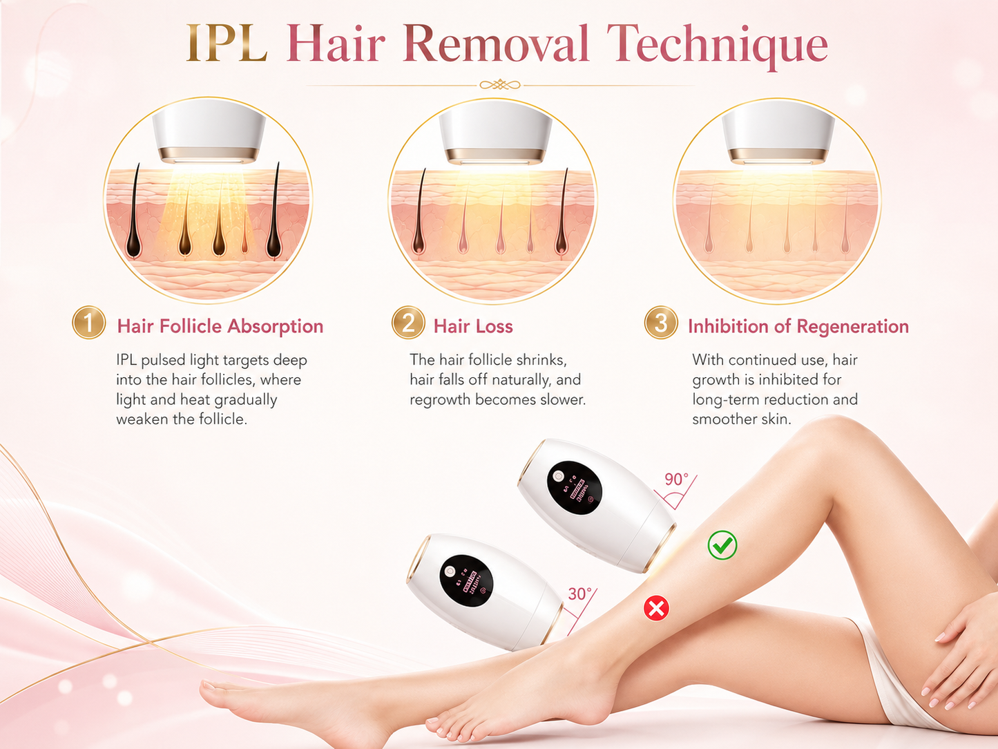 Visage IPL Laser Hair Removal Device