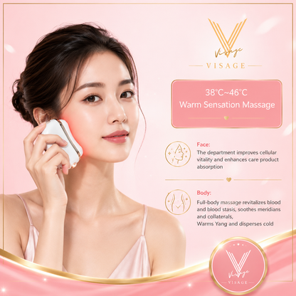 Visage Face Sculpting Massager Gua Sha with Heat Cold and Vibration