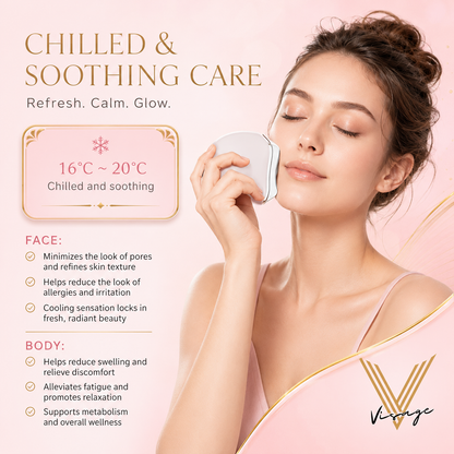 Visage Face Sculpting Massager Gua Sha with Heat Cold and Vibration