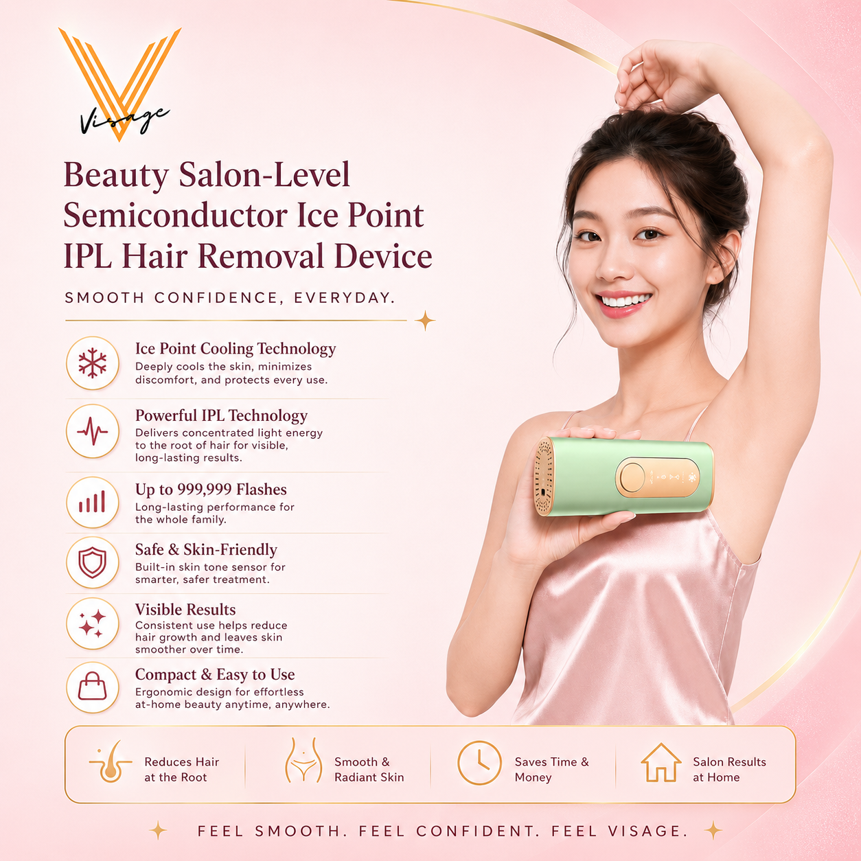 Visage LumiCool IPL Laser Hair Removal